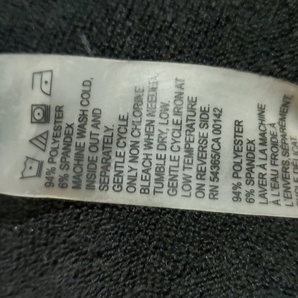 Allison Daley Size Medium Blouse Black and White Stripes - Picture 4 of 4